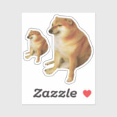 Stickers Cheems Meme Aufkleber (Blatt)
