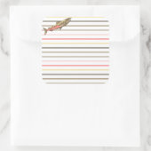 Stickers - Chinook Lachs auf Streifen (Tasche)