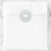 Stickers - Circle With A White Heart. (Tasche)