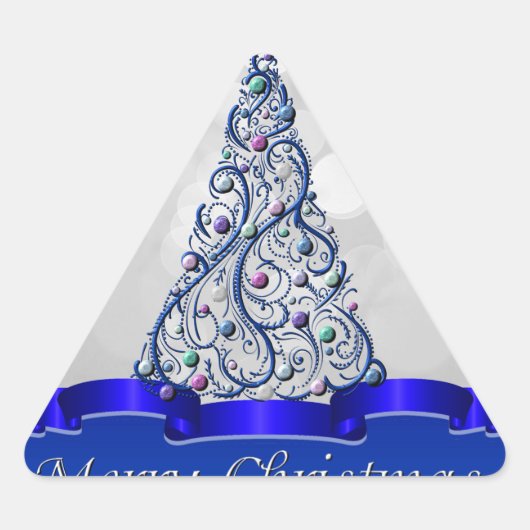 Stickers - Cobalt Wirbel Tree (Vorderseite)