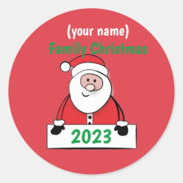 Stickers - Custom Family Christmas (Name hinzufüge