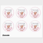 Stickers danken dir für die Babydusche. (Blatt)