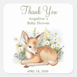 Stickers danken dir für die Babydusche.