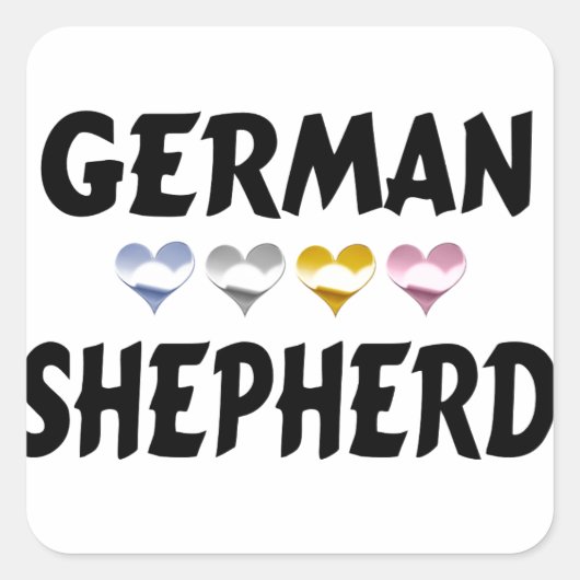 Stickers der deutschen Schäferhunde-Liebe (Vorderseite)