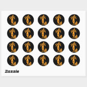 Stickers der Halloween-Silhouette (Blatt)