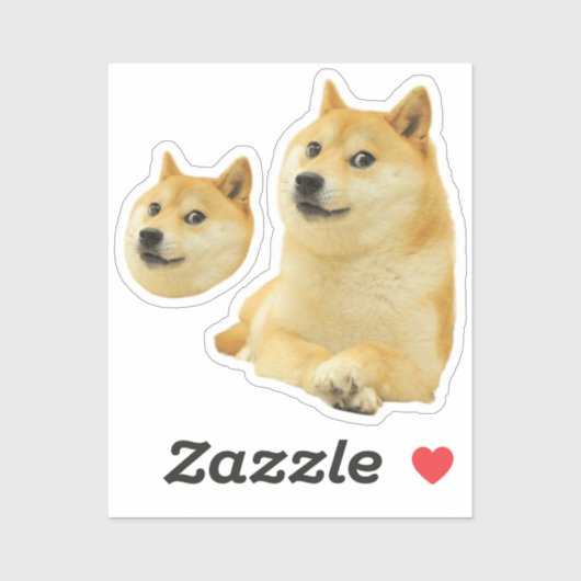 Stickers Dog Meme Aufkleber (Blatt)