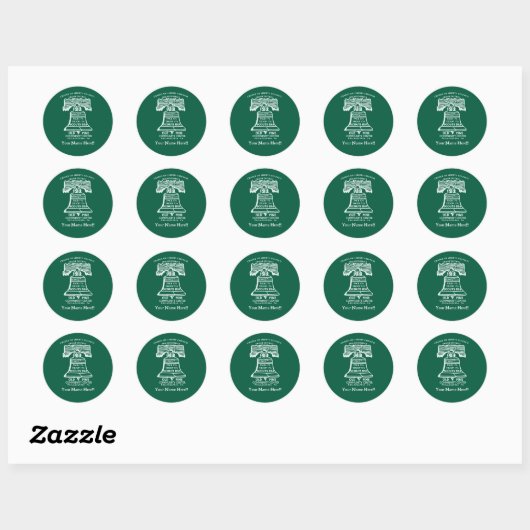 Stickers -Forest Green (Personalized)  (Blatt)