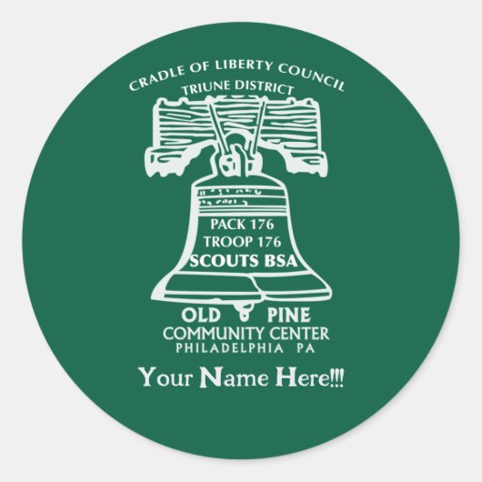 Stickers -Forest Green (Personalized)  (Vorderseite)