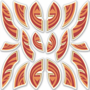 Stickers für afrikanische Masken Icon Collection Aufkleber