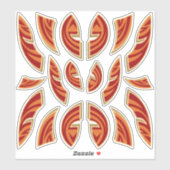 Stickers für afrikanische Masken Icon Collection Aufkleber (Blatt)