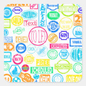 Stickers für die Grunge-Briefmarke (Vorderseite)