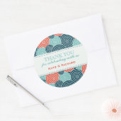 Stickers für geometrische Gastgeschenk Hochzeiten (Umschlag)