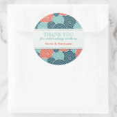 Stickers für geometrische Gastgeschenk Hochzeiten (Tasche)