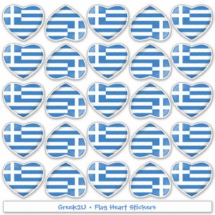 Stickers für griechische Fahne Aufkleber