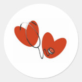 Stickers für Herz und Stethoskop (Vorderseite)