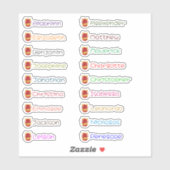 Stickers für niedliche Drachen mit benutzerdefinie Aufkleber (Blatt)