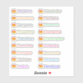 Stickers für niedliche Drachen mit benutzerdefinie Aufkleber (Blatt)