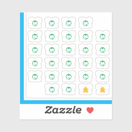 Stickers für T-Shirts - Board-Game-Familie Aufkleber (Blatt)