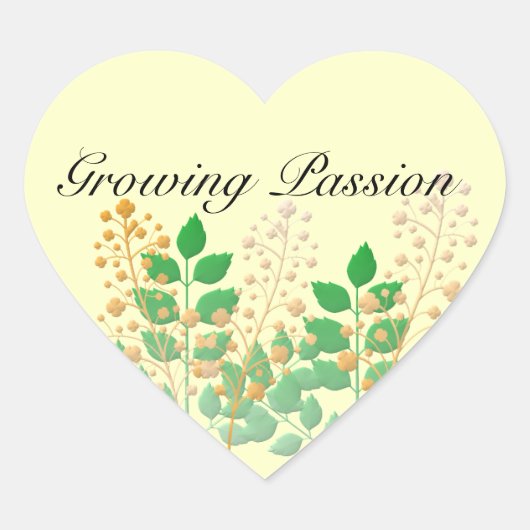 Stickers Garden Blume und Blätter (Vorderseite)