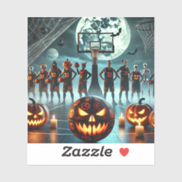 Stickers gestalten Halloween-Mix nach Basketball Aufkleber