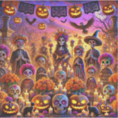 Stickers gestalten Halloween-Tag tot Aufkleber (Vorderseite)