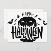 Stickers glückliches Halloween Postkarte (Vorne/Hinten)