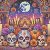 Stickers Halloween-Skelett Aufkleber (Vorderseite)