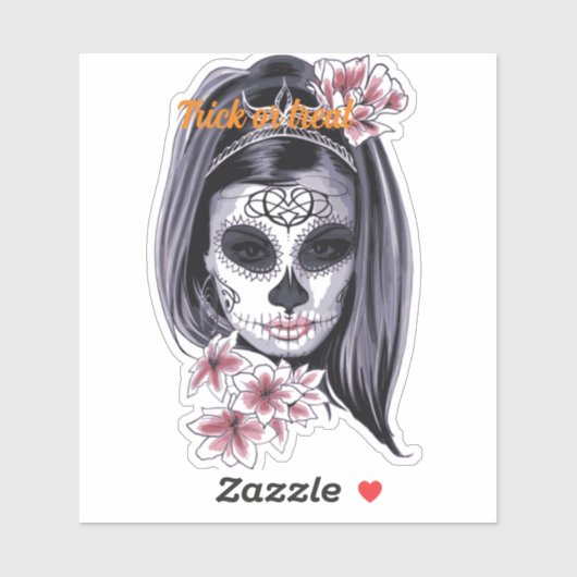 Stickers Halloween-Trick oder Treue Aufkleber (Blatt)