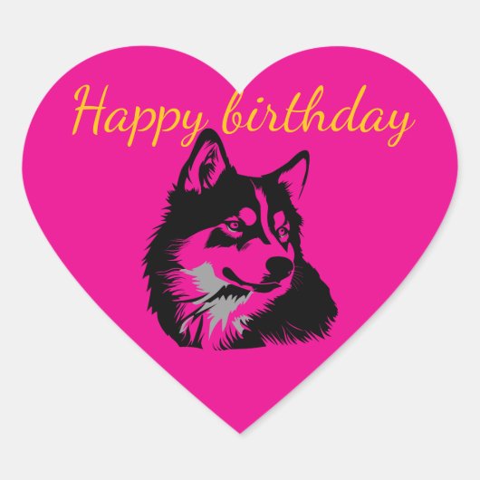 Stickers Happy birthday party (Vorderseite)