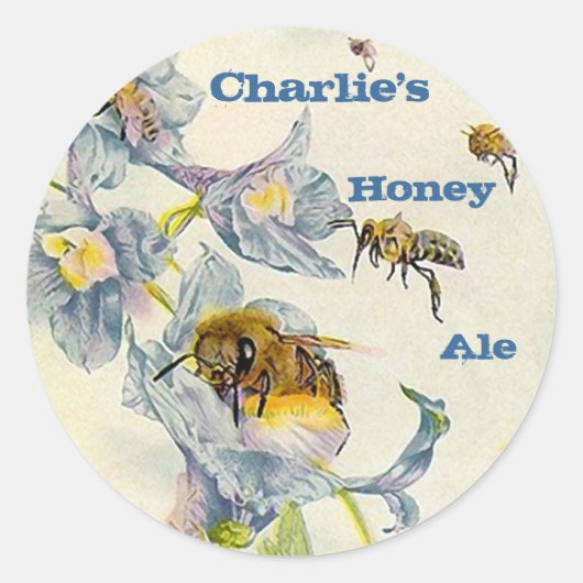 STICKERS HONEY Ale Homebrew Etikettierungs-Aufkleb (Vorderseite)