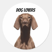 Stickers Hunde Liebhaber (Vorderseite)