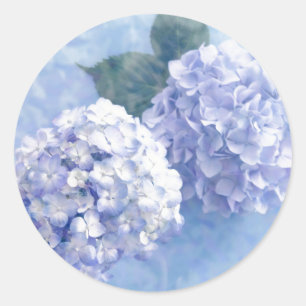 Stickers-Hydrangea-Blume Runder Aufkleber