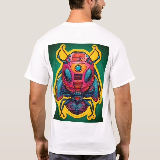 Stickers Illustration T-Shirt (Rückseite)