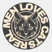 Stickers Katzenliebhaber (Vorderseite)