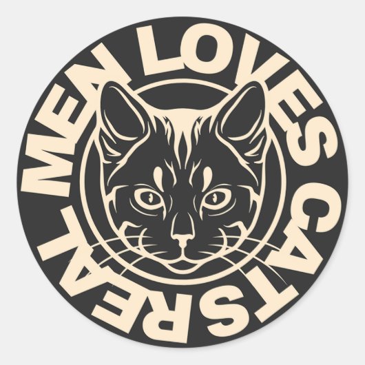 Stickers Katzenliebhaber (Vorderseite)