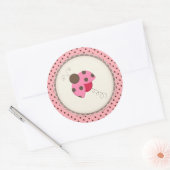Stickers/Lady bug Runder Aufkleber (Umschlag)
