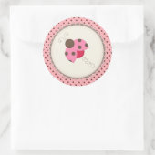 Stickers/Lady bug Runder Aufkleber (Tasche)