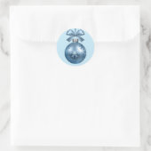 Stickers - Marine Blue Snowflake Ornament (Tasche)
