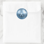 Stickers - Marine Blue Snowflake Ornament (Tasche)