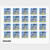 Stickers mit Schnauzer Pup (Blatt)