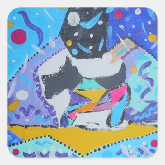 Stickers mit Schnauzer Pup (Vorderseite)