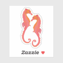 Stickers mit Stammesmarkierungen Seepferdchen Aufkleber