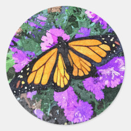 Stickers Monarch & Asters