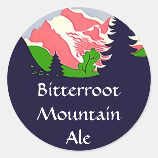 STICKERS Mountain Homebrew Etikettierungs-Aufklebe (Vorderseite)