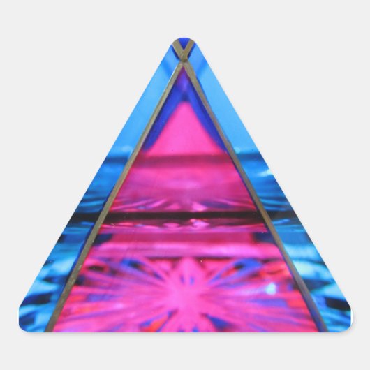 Stickers - Murano Glass Pink Triangle (Vorderseite)