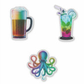 Stickers Neon Rainbow Aufkleber (Vorderseite)