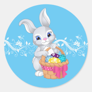 Stickers-Ostersonne Runder Aufkleber