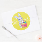Stickers-Ostersonne Runder Aufkleber (Umschlag)