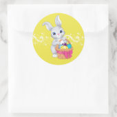 Stickers-Ostersonne Runder Aufkleber (Tasche)