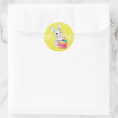 Stickers-Ostersonne Runder Aufkleber (Tasche)